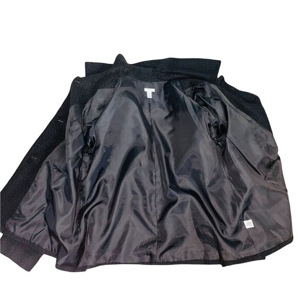 APT 9 Womens Plus 16W Jacket Black Blazer Long Sleeve Textured Waffle Weave - Picture 11 of 11